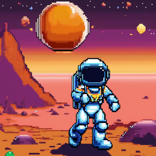 Astronaut on mars